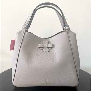 NWT Kate Spade Small Satchel in Soft Taupe